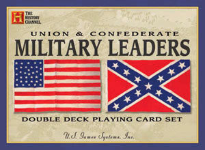 Union and Confederate Military Leaders Playing Cards